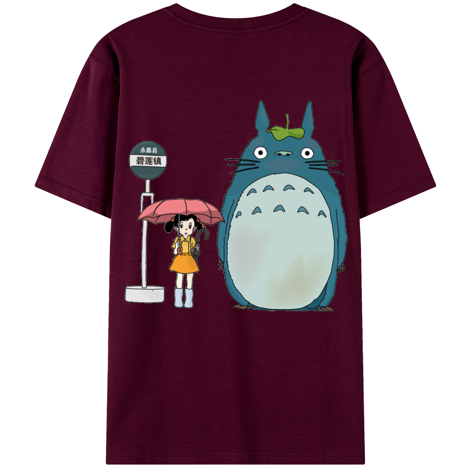 （画像用） となりのトトロ 草壁メイ 草壁サツキ My Neighbor Totoro Satsuki Kusakabe Mei Kusakabe レディース半袖Tシャツ(バックプリント)